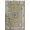 Pierre Tappeti Tappeto economico SILK 2496 Oro per salotto soggiorno, disegno persiano orientale classico, vello lucente effetto seta, misura cm. 140x200