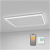 byecold Riscaldamento a infrarossi montaggio a soffitto 590 Watt, riscaldamento a soffitto a infrarossi con illuminazione LED, riscaldamento a infrarossi da soffitto con termostato, controllo tramite app