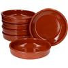 MamboCat Cazuela Set di ciotole in argilla Ø 20 cm misura L 6 ciotole per tapas crema bruclee ciotole mediterranee stoviglie in argilla medievale di alta qualità realizzate a mano in stile vintage
