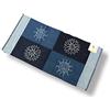 SpazioTessile Tappeto Stuoia Cucina Multiuso 100% Cotone Indiano Ricamo 6 Misure 6 Colori CH (Blu, 55x180)