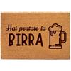 Lupia Zerbino Ingresso Esterno 40x60 cm HAI PORTATO LA BIRRA Zerbino Ingresso Casa Simpatico in Fibra di Cocco Resistente Tappeto Porta con Scritta, Base Antiscivolo PVC Interno Esterno Made in Italy