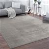 Paco Home Tappeto Salotto Pelo Corto Monocolore Design Moderno Morbido Grigio, Dimensione:160x220 cm