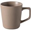 HAQEPO Tazza in ceramica da 500 ml, grande capacità, motivo nordico, verticale, in rilievo, tazza da caffè in ceramica per uso domestico, tazza da caffè semplice per colazione, caffetteria, tazza da