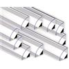 AFTERTECH 10x 3metri (30M) 1616 16x16mm PROFILO ALLUMINIO ANGOLARE PER STRISCE STRIP LED BARRA RIGIDA 3MT + COPERTURA (10x 3metri 1616 clear)