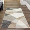 Teppich-Traum Tappeto da Soggiorno moderno con motivo astratto | facile da pulire | grigio beige Größe 80x140 cm
