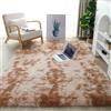 XUEDNGM Tappeto Morbido e Soffice Tappeto Peloso 120 x 150 cm Lavabile Fino a 30 Gradi, Unicolore, Antiscivolo, Morbido Peloso Tappeti Moderni Soggiorno Tappeto da Salotto, cammello