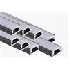 AFTERTECH 8x 2metri (16M) 1207N 12x7mm Profilo Alluminio NERO Minimal Per Strisce Strip LED Barra Rigida INTERA 2MT + Copertura OPACA (8x 2metri 1207nero fog)