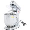 Ristoattrezzature Planetaria Impastatrice Professionale Monofase - Capacità 10 lt (Capacità Farina 1 kg, Capacità Impasto 3 kg) - Giri Motore 0-302 Rpm, Potenza 0.5 kW