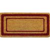 Olivo Tappeti OLIVO.shop | COCCO - Zerbino in cocco naturale con fondo antiscivolo, tappeto ingresso 3 colori 5 misure (Rosso, 60x120 cm)