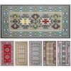 Olivo Tappeti OLIVO.shop | SPRINT KILIM 4 Tappeto kilim moderno, Tappeto cucina antiscivolo lavabile, Tappeto cucina geometrico, Passatoia kilim, varie misure (SALVIA 4, 50x140 cm)