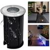 Planetitaly Faretto calpestabile immersione IP68 incasso tondo LED 3W 12V 24V luce decorativa giardino percorsi esterni scale gradini luce fredda 6000K