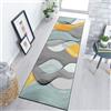 SUNLIMEI Tappeto Cucina 40 x 110 cm Lavabile Antiscivolo Tappeto da Cucina Impermeabile e Antiolio, Astratto per Corridoi, Cucine, Bagni, Lavanderia, A