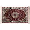 SaRani Tappeto Classico Orientale Frange Oro Arredamento Blu Bordeaux Verde (160x230 cm, Bordeaux)