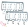 Hintyne 2 stampi per ghiaccioli 4 cavità stampi per ghiaccioli in silicone a forma di pene teglia creativa per torta a forma di pene per feste per adulti per in silicone