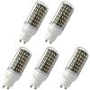 Aoxdi Faretto Led Lampadina GU10 9W, Bianco Caldo, 96 SMD 4014 Led Spot Gu10 Lampadine, AC220-240V, Pacco da 5