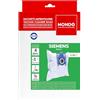 M MONDO MONDO, Confezione 4 Sacchetti per Aspirapolvere in Microfibra, Compatibili con Aspirapolvere Bosch, Siemens e Swirl S67, Elevato Potere Filtrante, Incluso 1 Filtro Ritagliabile