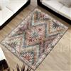 GBiancheria Tappeto Kilim Aydin Antimacchia Disegno Etrico Multicolore (60x120cm, 1327)