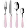 KASANOVA Set 24 posate Smooth in acciaio inox con manico lilla