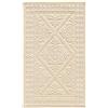 Pierre Tappeti Tappeto Sardo PANNA 55x140 cm lavabile 100% cotone prodotto in Sardegna. Tappetino bagno cucina ingresso pratico morbido.