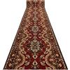 rugsx Passatoia BCF PRIMAVERA per cucina, corridoio, soggiorno, robusto, classico, vino rosso 70x270 cm