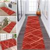 ZDYHMrj Tappeto Lungo Antiscivolo Lavabile per Corridoio, Cucina, Tappeto da Cucina Rosso 70X280CM Tappeto Lungo per Cucina, Soggiorno, Camera dei Bambini Tappeto Cucina Anpassabile in Metro