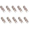 DLEDMOP Lampadine Alogene G9 20 W 230 V 2800 K Luce Bianca Calda 60W A Capsula Trasparente 40W Dimmerabili Senza Stroboscopio Senza Sfarfallio,20W,10PCS