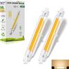 Dvnoua Lampadina R7S LED 118mm Dimmerabile 20W, Lampada R7S LED Bianco Caldo 3000K 2000LM, Equivalente a 200W Lampada Alogena, Nessun Sfarfallio, Illuminazione Fascio 360°, 2 Pezzi