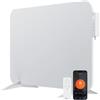 BR Bringer radiatore elettrico a infrarossi 450 watt con termostato intelligente e telecomando, WIFI e app - per montaggio a parete o utilizzo mobile, risparmio energetico (bianco)