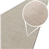 ANRO Tappeto per Interni ed Esterni, Impermeabile per Balcone, Tappeto anche per Balcone e Terrazzo, Tappeto per Pavimento, Resistente alle Intemperie, Colore Sabbia e Crema, Lavabile, 200 x 50 cm
