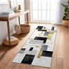 Generic Tappeto Corridoio Antiscivolo E Lavabile Moderno Minimalista Squadrato E Lineare 60X240 Cm Oro, Runner Moderno Per Corridoio, Cucina O Ingresso - Morbido, Durable, Facile Da Pulire
