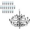 oniroview Kit Lampadina Led Dimmerabile IBT E14 2W per FLOS 2097 Luce Calda 2700K, Lampada Filoled Satinata (2097/30)