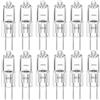 LISOCLU Lampade alogene G5.3 12v 24v 36v 220v 110v 20w 35w 50w 70w 100w 150w Bianco caldo 3000k Dimmable, Lampadine alogene per faretti MR16, Forma tubolare (110V-70W/12PCS)