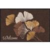 Salonloewe Zerbino Ginko Welcome Mokka, 50 x 75 cm, lavabile e antiscivolo, 100% PVC, per interni ed esterni
