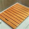 Misorat Impermeabile antiscivolo Solido Bamboo Doccia Mat Naturale Legno Bagno Mat con Piedi antiscivolo per Cucina Camera da letto Vasca da bagno Toilet Doormat e Pet Mat,A-50x70cm/20x28in
