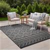 the carpet Calgary - tappeto per interni robusto e facile da pulire, ideale per soggiorno, cucina o sala da pranzo, adatto anche per esterni - Antracite-Diamante, 200 x 280 cm