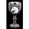 Figuren Shop GmbH Calice con Unicorno Lilla - Unicorno Elisir Fantasy Bicchiere da Vino