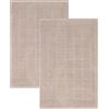 Betz 2 pezzi tappetino da bagno BERLIN dimensioni 50x70 cm 100% cotone tappeto da bagno tappeto da doccia qualità 650 g/m² colore cappuccino