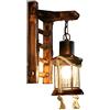 COCOL Retro Legno Luci Rustica Della Parete Del Salone Della Vintage Lampada LED EZ7 Cucina Industrial Style Lampada Da Parete Rustico Nostalgia Soffitta Interni Da Parete Design Applique Industriale,D