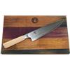 KAI/Palatina Werkstatt Kai Shun Classic White Set - Coltello de Chef DM-0706 W, Lama 20 cm, Lama Giapponese Ultra affilata in Acciaio Damascato + Grande Tagliere in Rovere, 30 x 18 cm