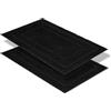 Astra Zerbino antiscivolo per esterni - Tappetino antipolvere resistente alle intemperie - Tappeto per porta d'ingresso antisporco - Set di 2 40 x 60 cm - loop nero