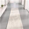 Interiyou Tappeto salotto pelo corto Fargo - 70x200 cm Crema - Morbid in pelliccia sintetica - Lavabile e antiscivolo - Corto e soffice