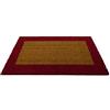 Casatessile Zerbino rettangolare in cocco ECOCO BORDO per Ingresso Interno ed Esterno, Antiscivolo - ROSSO, 50x90 cm.