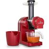 Klarstein Bella Elegance - Centrifuga per succhi di frutta, 200 W, 400 ml, senza BPA, base antiscivolo, funzionamento continuo massimo: ca. 20 minuti, facile da pulire, rosso