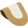 BESPORTBLE Zerbino Antiscivolo in Corda di Cotone Beige, Tappeto Assorbente per Ingresso Interno Design Semplice e Moderno, per Cucina e Zona Soggiorno