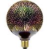 OUJIAHUI 3D fuochi d'artificio lampadina LED luce retro lampadina, LED lampadina E27 AC 85-220V 4W G95 retro Edison stella lampadina decorazione di Natale (G125)