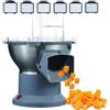 Generic Tritaverdure Elettrico Commerciale 200W - Affettatrice Professionale con 6 Lame, Bocca di Carico Extra Large, Capacità 300KG/h, Facile da Pulire per Ristoranti & Mense
