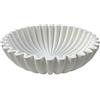 BlissfulAbode Ciotola decorativa in resina con sofisticato bordo smerlato increspato, centrotavola per la casa per tavolini da caffè, sale da pranzo o credenze, ornamento per contenere frutta, potpourri o oggetti