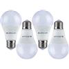LEDLUX Lampade Led E27 Dimmerabile, 12W 1050LM 220V, Dimmerabile Con Dimmer e Regolatore Tradizionale (4 Pezzi, 3000K)