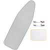 Generico Copertura Per Asse Da Stiro 120x47cm Copri Asse Da Stiro Imbottita Tappetino Elastico Per Asse Da Stiro Per Viaggi Dormitorio Armadio Cucito O Appartamento(Light gray,120x47cm)