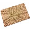 Plancholo Zerbino per ingresso, zerbino per esterni, porta d'ingresso, zerbino esterno, patio, tappeto cattura fango, corda di canapa marrone, 50 x 80 cm